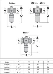 CALEFFİ ANTİFRİZ VANA  1 1/4” - 2