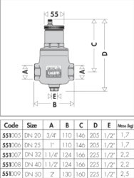 CALEFFİ DISCAL HAVA AYIRICI TAHLİYELİ 2" - 2