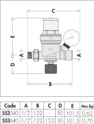 CALEFFİ OTOMATİK DOLUM ÜNİTESİ 1/2” BASINÇ SAATİ BAĞLANTILI - 2