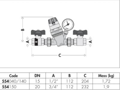 CALEFFİ OTOMATİK DOLUM ÜNİTESİ 3/4” BASINÇ SAATLİ  - 2
