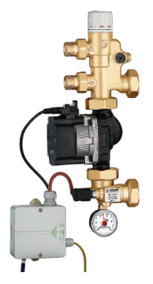 CALEFFİ POMPALI TERMOSTATİK KARIŞIM ÜNİTESİ 3/4" M - 1