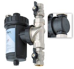 Çok Amaçlı Manyetik Pislik Ayırıcı 3/4" / Küresel Vanalı - Polimer Yönlendirici Gövde - 1