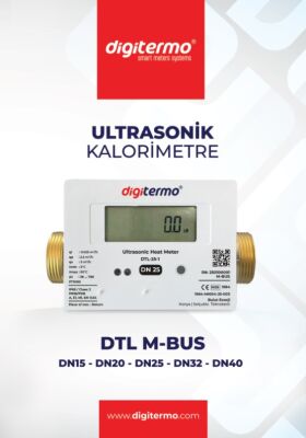 DTL-25 M-Bus Digitermo Ultrasonik Kalorimetre, DN25 - 1
