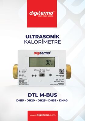 DTL-40 M-Bus Digitermo Ultrasonik Kalorimetre, DN40 - 1