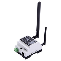 GW310.31.DR3 Modbus RTU – Modbus TCP/IP çevirici, GSM, Wi-Fi ve Ethernet 2 Port RS485, 24V AC/DC, Ray montaj - Thumbnail