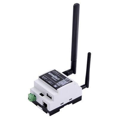 GW310.31.DR3 Modbus RTU – Modbus TCP/IP çevirici, GSM, Wi-Fi ve Ethernet 2 Port RS485, 24V AC/DC, Ray montaj