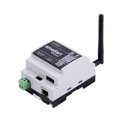 GW320.31.DR3 M-Bus – Modbus RTU &TCP/IP çevirici, GSM, Wi-Fi ve Ethernet 2 Port RS485, 24V AC/DC, Ray montaj - Thumbnail