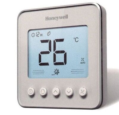 Resideo TF428WN/U 2/4 Borulu Dijital Fan Coil Termostatı - Beyaz Çerçeve , 220 V - 2