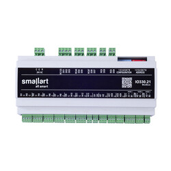 IO330.21 I/O Modülü, 2AI (0-10V)-4AO-13PI (NTC10K, DI)-9DO-2DI-3RS-485 Port Modbus, 24V AC Besleme - Thumbnail