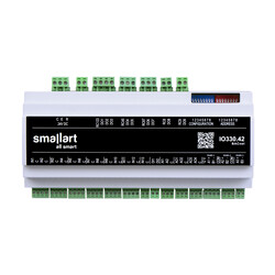 IO330.42 I/O Modülü, 2AI (0-10V)-4AO-13PI (NTC10K, DI)-9DO-2DI-3RS-485 Port BACnet, 24V DC Besleme - Thumbnail