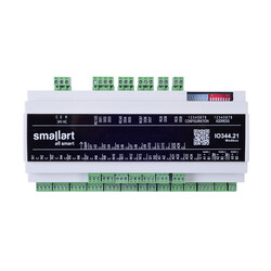 IO344.21 I/O Modülü, 2AI (0-10V)-6AO-13PI (NTC10K, DI)-12UI-9DO-2DI-3RS-485 Port Modbus, 24V AC Besleme - Thumbnail