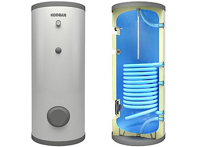 Kodsan KBS-B-0160-V6 PN6 Tek Serpantinli Boyler - 1