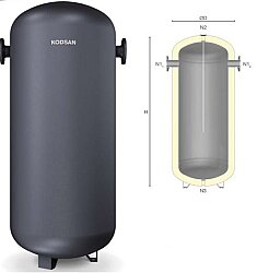 Kodsan KBT-C 1000 PN4 Soğutma Perdeli Buffer Tank