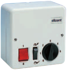 Elicent - RVS/R 5 Kademeli - Hız Anahtarı (max 0,5 A) Elicent - RVS/R 5 Kademeli - Hız Anahtarı (max 0,5 A)