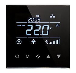 Smallart Haberleşmeli Fancoil Termostat - EC Fan kontrollü Dokunmatik / THR-FCU-3035.EC.11 / T3045.11x