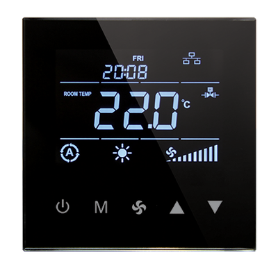 Smallart Haberleşmeli Fancoil Termostat - EC Fan kontrollü Dokunmatik / THR-FCU-3035.EC.11 / T3045.11x - 1