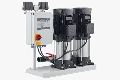 Standart Pompa TH 2xSBT-V 100/4 İki Pompalı Dik Milli Kullanım Suyu Hidroforu