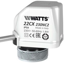 Watts Elektrotermik Aktüatör 230V, NC / WT-22CX230NC2